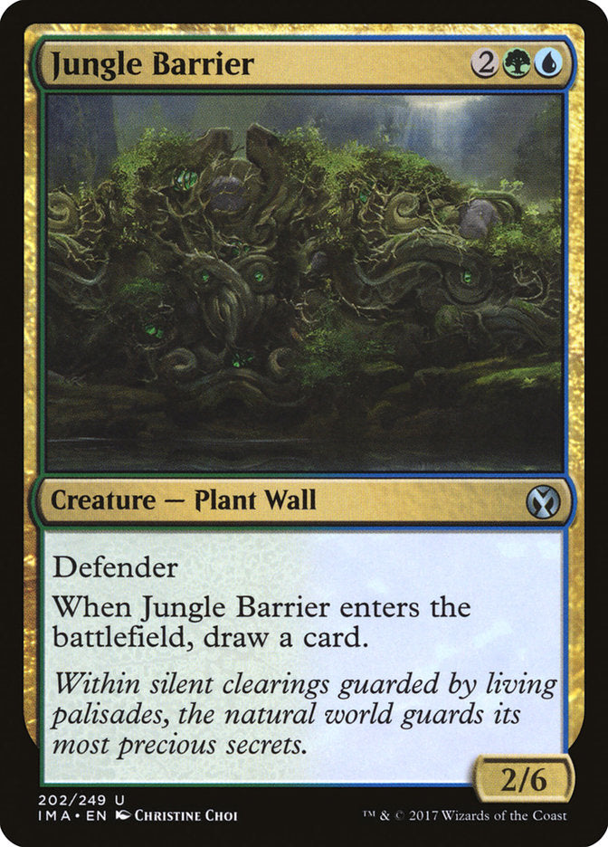 Jungle Barrier [Iconic Masters] MTG Single Magic: The Gathering    | Red Claw Gaming