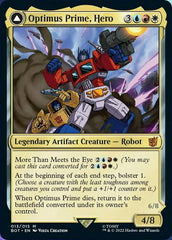 Optimus Prime, Hero // Optimus Prime, Autobot Leader [Transformers] MTG Single Magic: The Gathering    | Red Claw Gaming