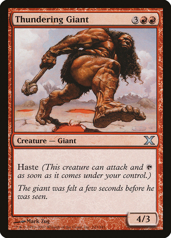 Thundering Giant [Tenth Edition] MTG Single Magic: The Gathering    | Red Claw Gaming