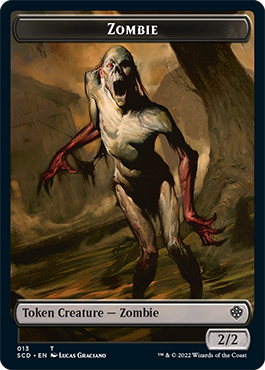 Zombie // Zombie Knight Double-Sided Token [Starter Commander Decks] MTG Single Magic: The Gathering    | Red Claw Gaming