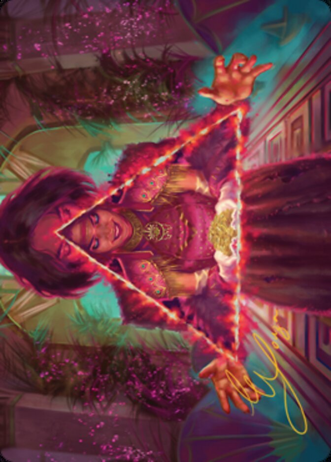 Seize the Spotlight Art Card (Gold-Stamped Signature) [Streets of New Capenna Art Series] MTG Single Magic: The Gathering    | Red Claw Gaming
