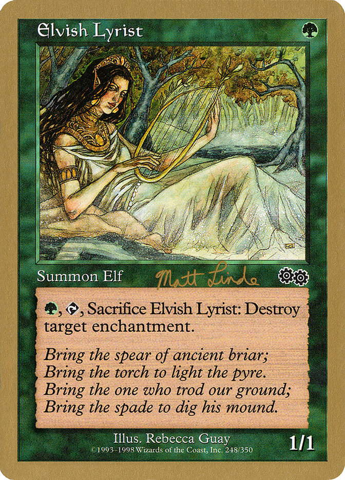 Elvish Lyrist (Matt Linde) [World Championship Decks 1999] MTG Single Magic: The Gathering    | Red Claw Gaming