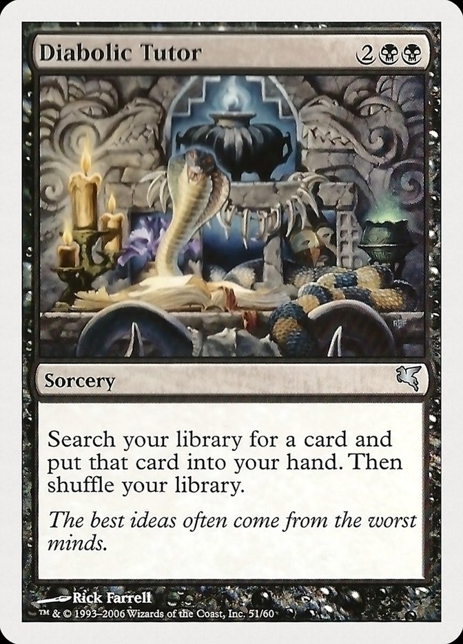 Diabolic Tutor [Hachette UK] MTG Single Magic: The Gathering    | Red Claw Gaming