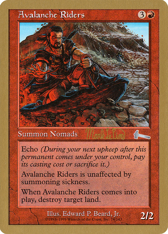 Avalanche Riders (Mark Le Pine) [World Championship Decks 1999] MTG Single Magic: The Gathering    | Red Claw Gaming