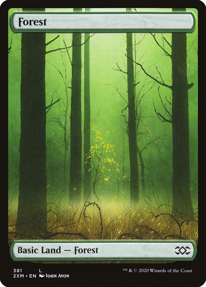 Forest (381) [Double Masters] MTG Single Magic: The Gathering    | Red Claw Gaming