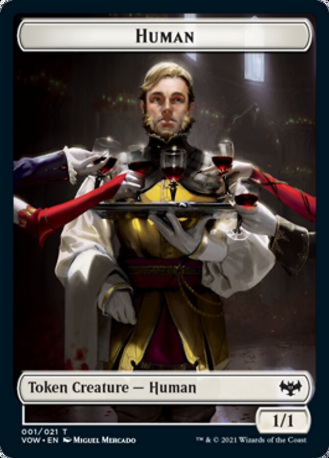 Human Token (001) [Innistrad: Crimson Vow Tokens] MTG Single Magic: The Gathering    | Red Claw Gaming