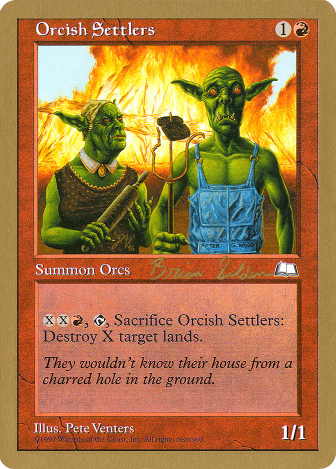 Orcish Settlers (Brian Selden) [World Championship Decks 1998] MTG Single Magic: The Gathering    | Red Claw Gaming