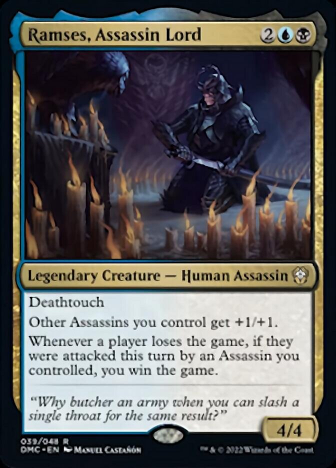 Ramses, Assassin Lord [Dominaria United Commander] MTG Single Magic: The Gathering    | Red Claw Gaming