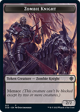 Zombie // Zombie Knight Double-Sided Token [Starter Commander Decks] MTG Single Magic: The Gathering    | Red Claw Gaming
