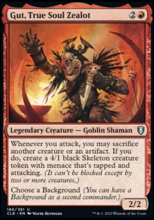 Gut, True Soul Zealot [Commander Legends: Battle for Baldur's Gate] MTG Single Magic: The Gathering    | Red Claw Gaming
