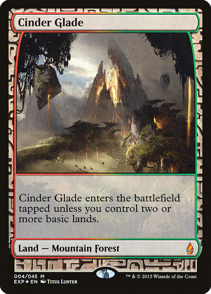 Cinder Glade [Zendikar Expeditions] MTG Single Magic: The Gathering    | Red Claw Gaming