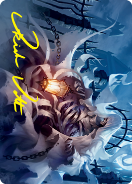 Cemetery Illuminator Art Card (Gold-Stamped Signature) [Innistrad: Crimson Vow Art Series] MTG Single Magic: The Gathering    | Red Claw Gaming