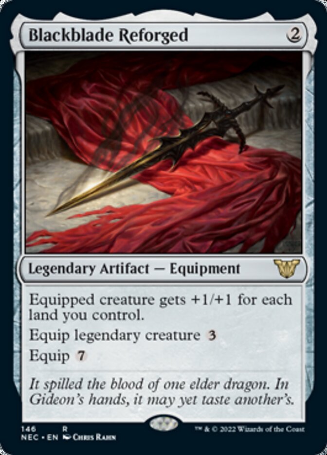 Blackblade Reforged [Kamigawa: Neon Dynasty Commander] MTG Single Magic: The Gathering    | Red Claw Gaming