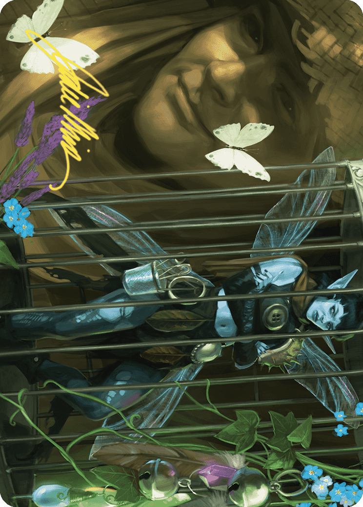 Cooped Up Art Card (Gold-Stamped Signature) [Wilds of Eldraine Art Series] MTG Single Magic: The Gathering    | Red Claw Gaming