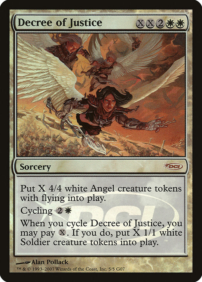 Decree of Justice [Judge Gift Cards 2007] MTG Single Magic: The Gathering    | Red Claw Gaming