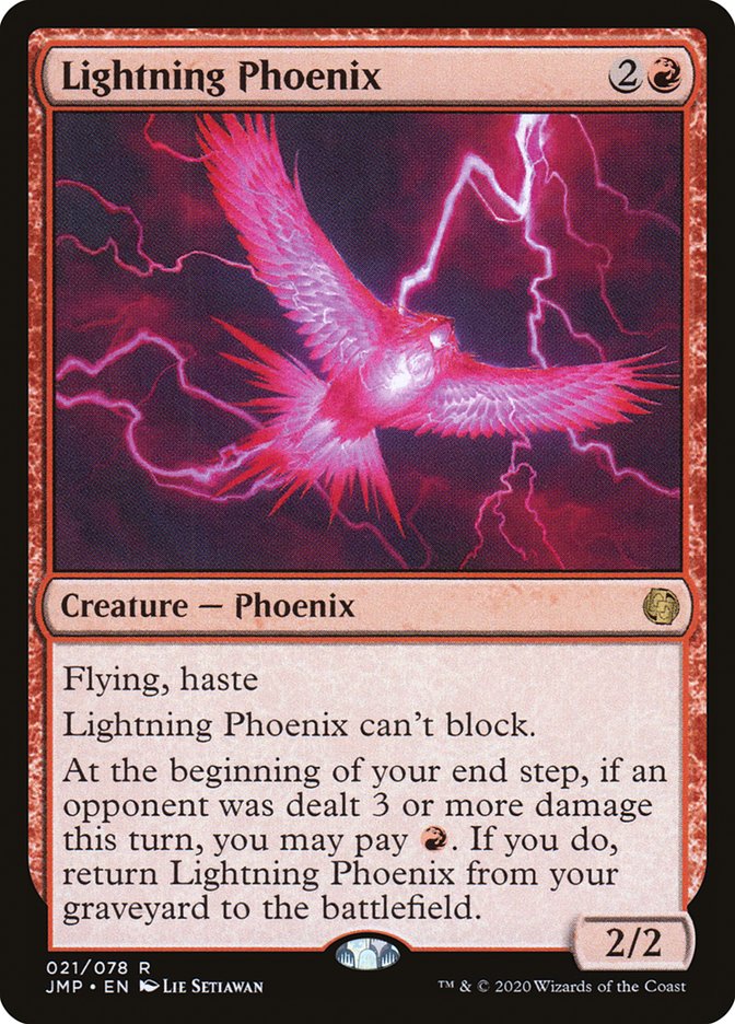 Lightning Phoenix [Jumpstart] MTG Single Magic: The Gathering    | Red Claw Gaming