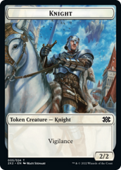 Elemental // Knight Double-Sided Token [Double Masters 2022 Tokens] MTG Single Magic: The Gathering    | Red Claw Gaming