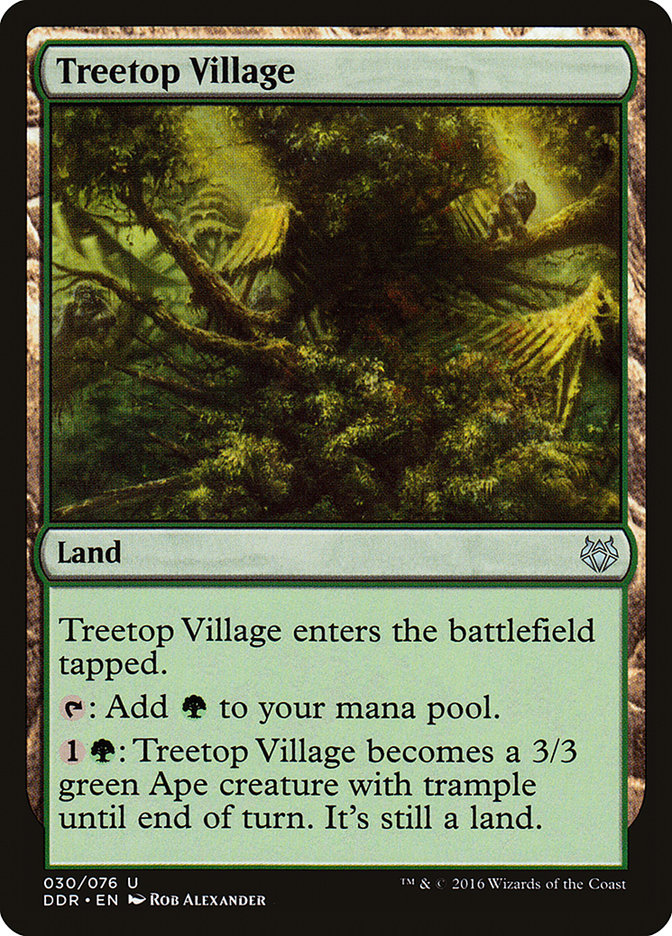 Treetop Village [Duel Decks: Nissa vs. Ob Nixilis] MTG Single Magic: The Gathering    | Red Claw Gaming
