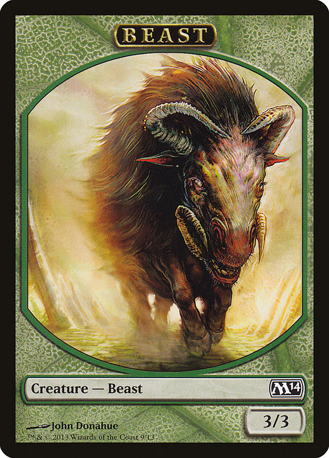 Beast Token [Magic 2014 Tokens] MTG Single Magic: The Gathering    | Red Claw Gaming