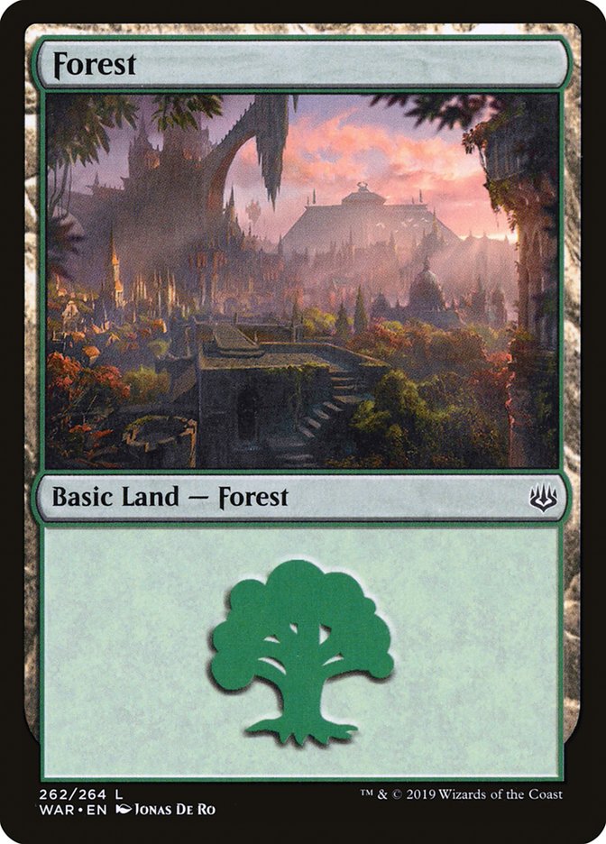 Forest (262) [War of the Spark] MTG Single Magic: The Gathering    | Red Claw Gaming