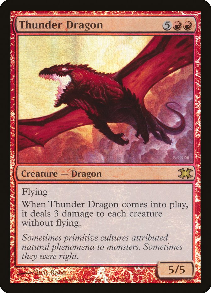 Thunder Dragon [From the Vault: Dragons] MTG Single Magic: The Gathering    | Red Claw Gaming