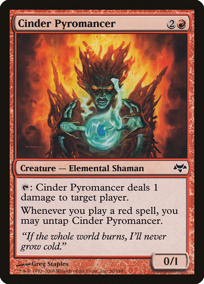 Cinder Pyromancer [Eventide] MTG Single Magic: The Gathering    | Red Claw Gaming