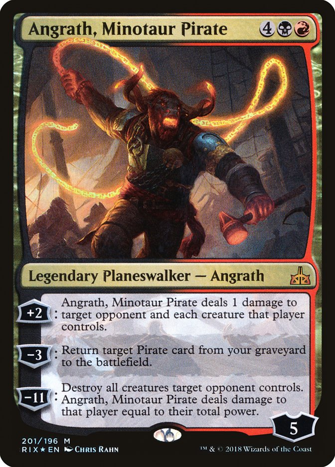 Angrath, Minotaur Pirate [Rivals of Ixalan] MTG Single Magic: The Gathering    | Red Claw Gaming