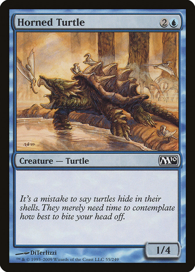 Horned Turtle [Magic 2010] MTG Single Magic: The Gathering    | Red Claw Gaming