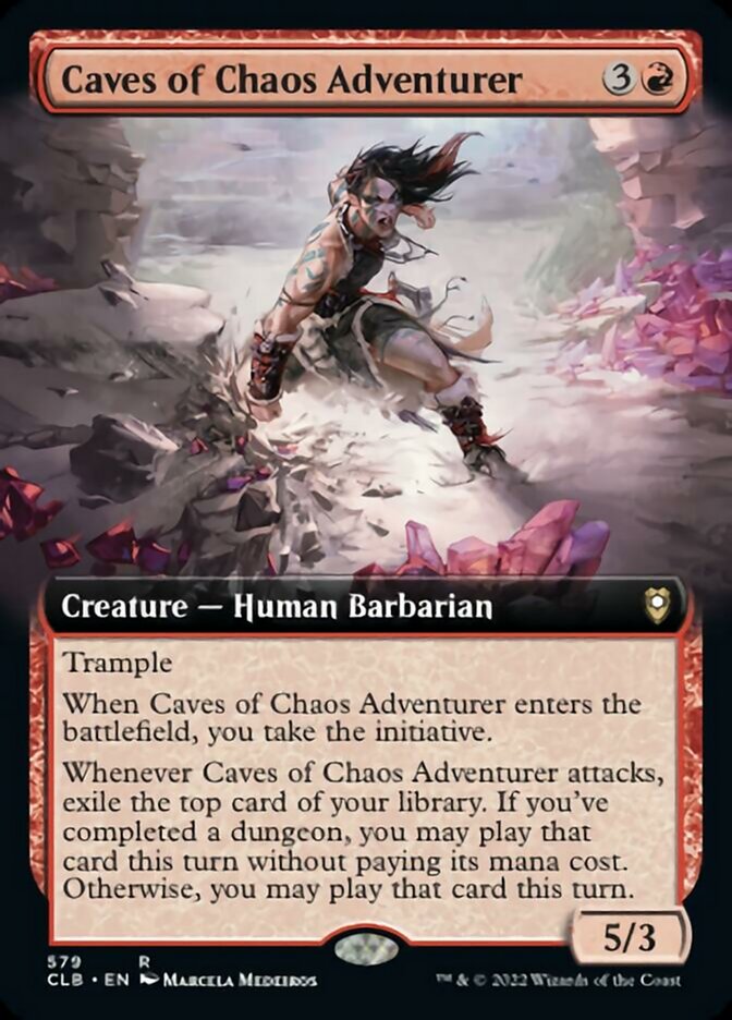 Caves of Chaos Adventurer (Extended Art) [Commander Legends: Battle for Baldur's Gate] MTG Single Magic: The Gathering    | Red Claw Gaming