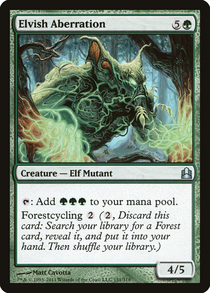 Elvish Aberration [Commander 2011] MTG Single Magic: The Gathering    | Red Claw Gaming