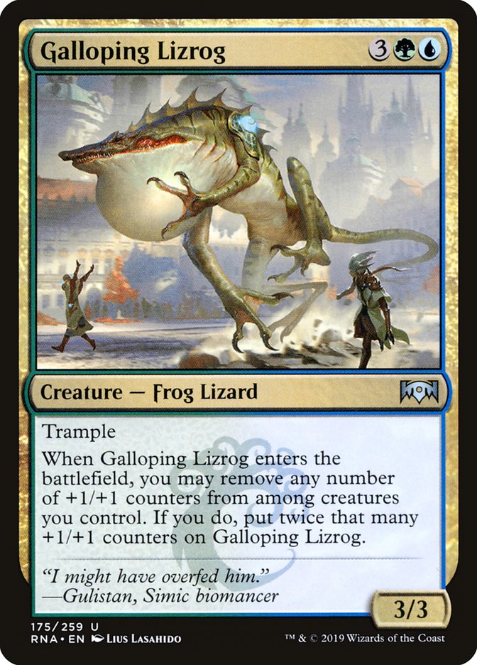 Galloping Lizrog [Ravnica Allegiance] MTG Single Magic: The Gathering    | Red Claw Gaming