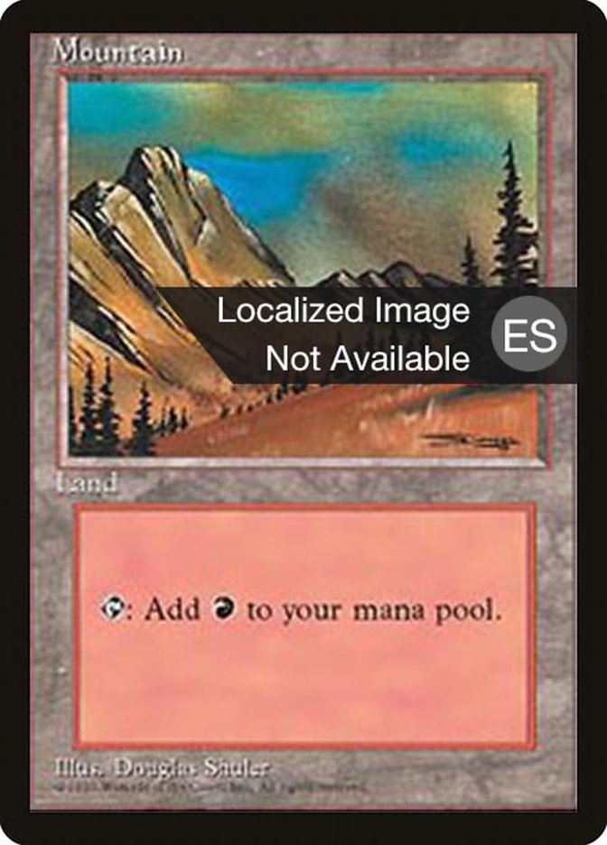 Mountain (C) [Fourth Edition (Foreign Black Border)] MTG Single Magic: The Gathering    | Red Claw Gaming