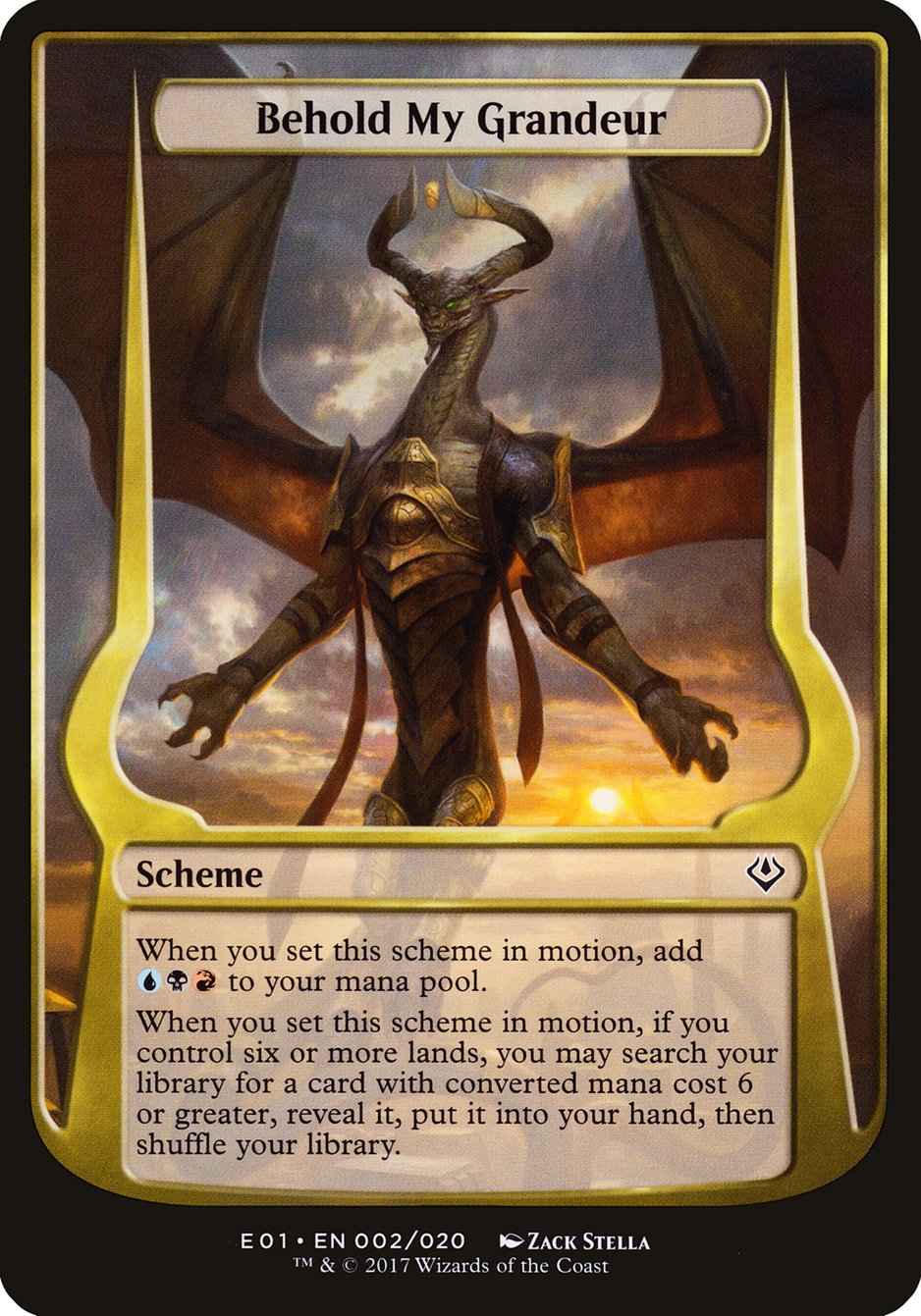 Behold My Grandeur (Schemes) [Archenemy: Nicol Bolas Schemes] MTG Single Magic: The Gathering    | Red Claw Gaming