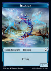 Illusion // Plant Double-Sided Token [Commander Legends Tokens] MTG Single Magic: The Gathering    | Red Claw Gaming