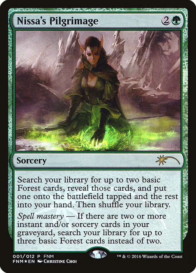Nissa's Pilgrimage [Friday Night Magic 2016] MTG Single Magic: The Gathering    | Red Claw Gaming