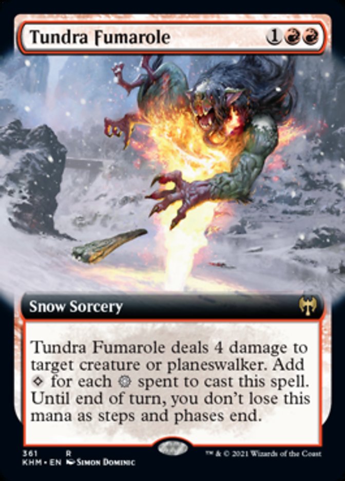 Tundra Fumarole (Extended Art) [Kaldheim] MTG Single Magic: The Gathering    | Red Claw Gaming