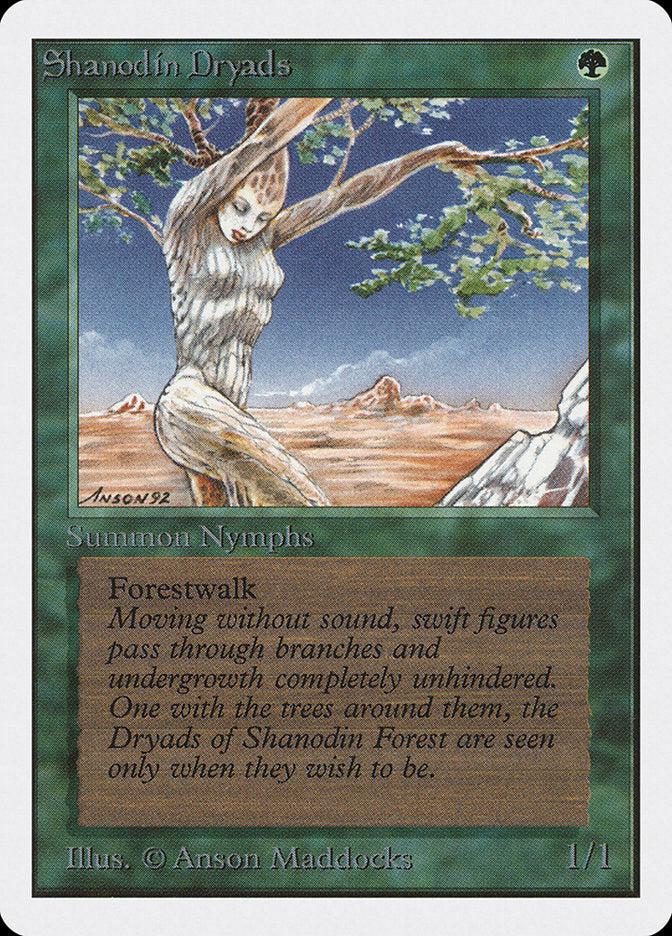 Shanodin Dryads [Unlimited Edition] MTG Single Magic: The Gathering    | Red Claw Gaming