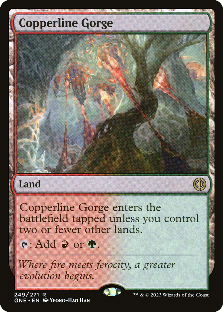 Copperline Gorge [Phyrexia: All Will Be One] MTG Single Magic: The Gathering    | Red Claw Gaming
