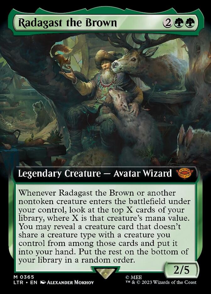 Radagast the Brown (Extended Art) [The Lord of the Rings: Tales of Middle-Earth] MTG Single Magic: The Gathering    | Red Claw Gaming