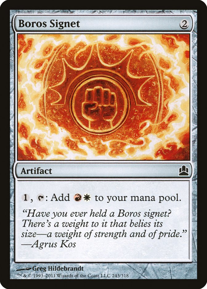 Boros Signet [Commander 2011] MTG Single Magic: The Gathering    | Red Claw Gaming