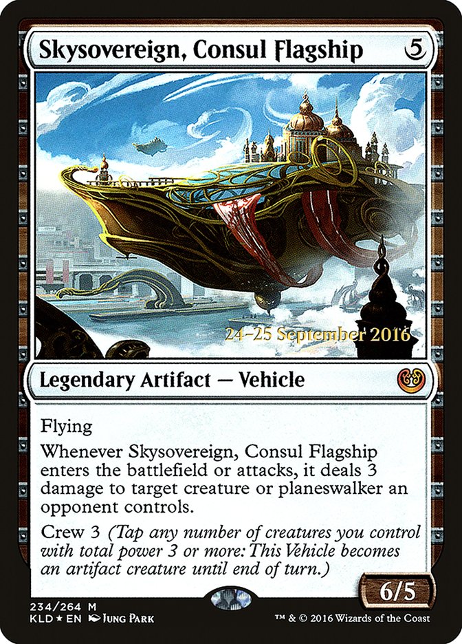 Skysovereign, Consul Flagship [Kaladesh Prerelease Promos] MTG Single Magic: The Gathering    | Red Claw Gaming