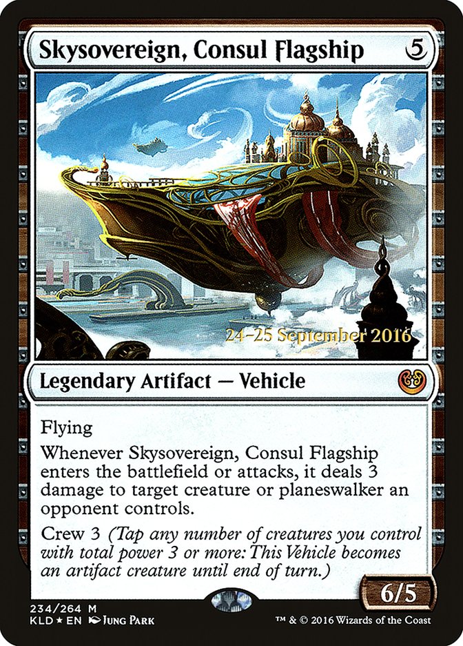 Skysovereign, Consul Flagship [Kaladesh Prerelease Promos] MTG Single Magic: The Gathering    | Red Claw Gaming