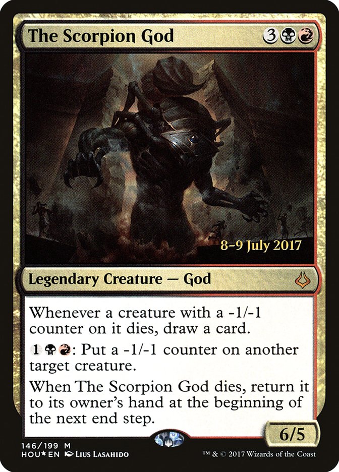 The Scorpion God [Hour of Devastation Prerelease Promos] MTG Single Magic: The Gathering    | Red Claw Gaming