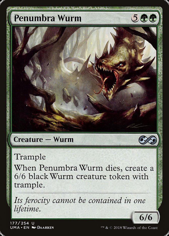 Penumbra Wurm [Ultimate Masters] MTG Single Magic: The Gathering    | Red Claw Gaming