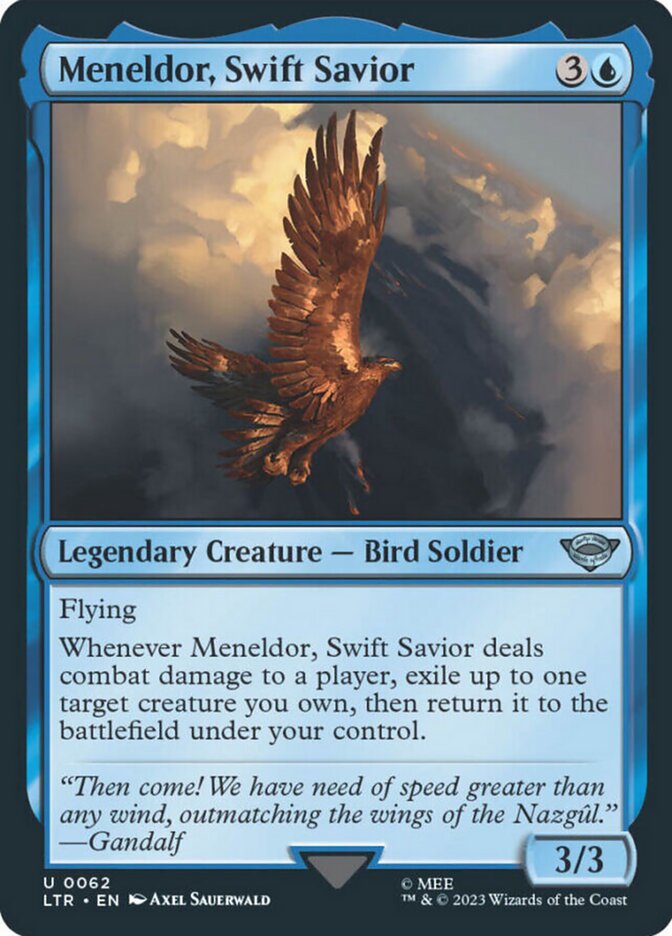 Meneldor, Swift Savior [The Lord of the Rings: Tales of Middle-Earth] MTG Single Magic: The Gathering    | Red Claw Gaming