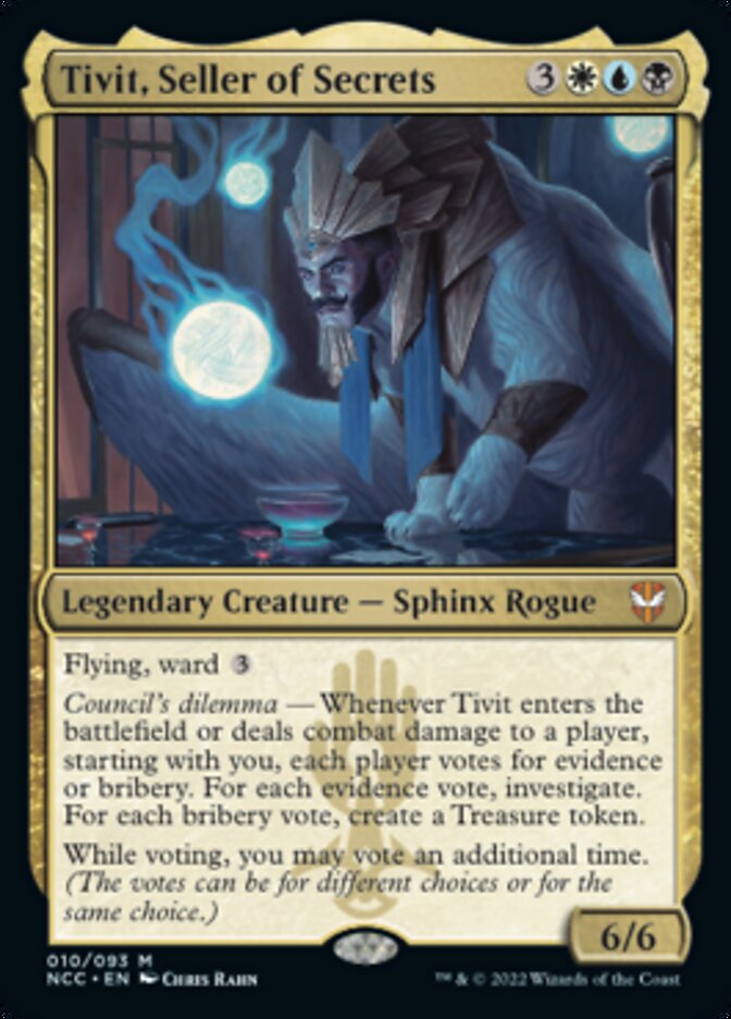 Tivit, Seller of Secrets [Streets of New Capenna Commander] MTG Single Magic: The Gathering    | Red Claw Gaming