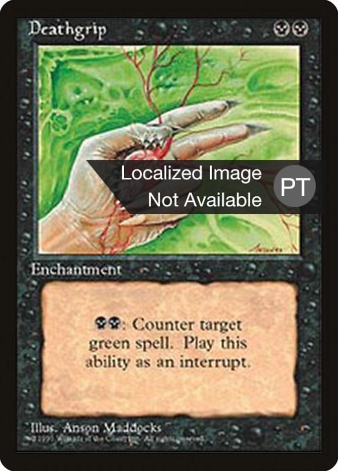 Deathgrip [Fourth Edition (Foreign Black Border)] MTG Single Magic: The Gathering    | Red Claw Gaming