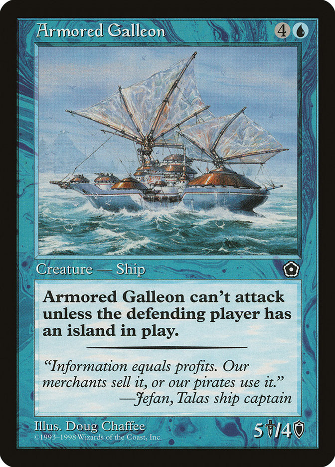Armored Galleon [Portal Second Age] MTG Single Magic: The Gathering    | Red Claw Gaming