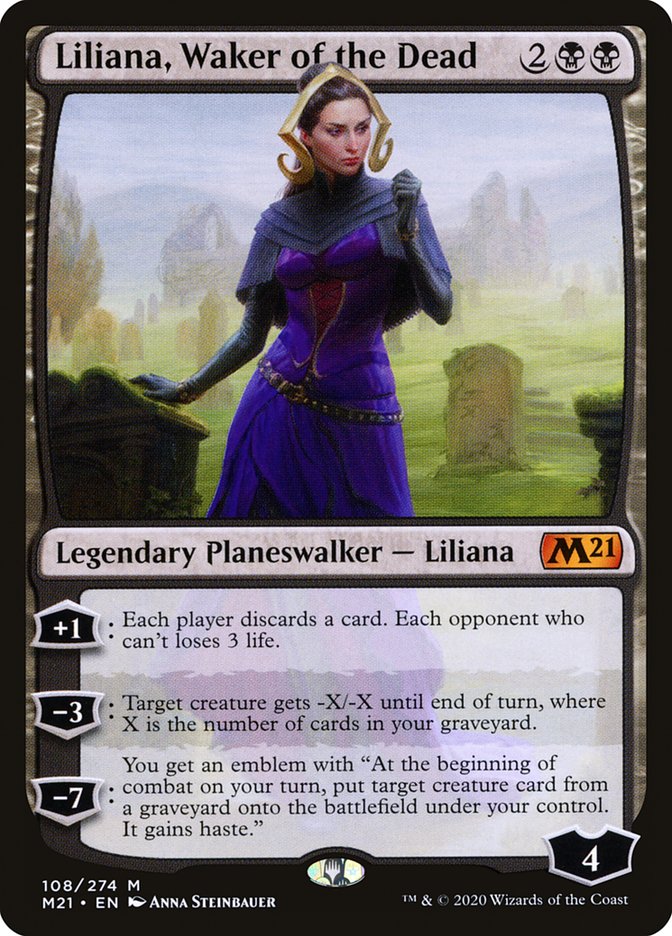 Liliana, Waker of the Dead [Core Set 2021] MTG Single Magic: The Gathering    | Red Claw Gaming