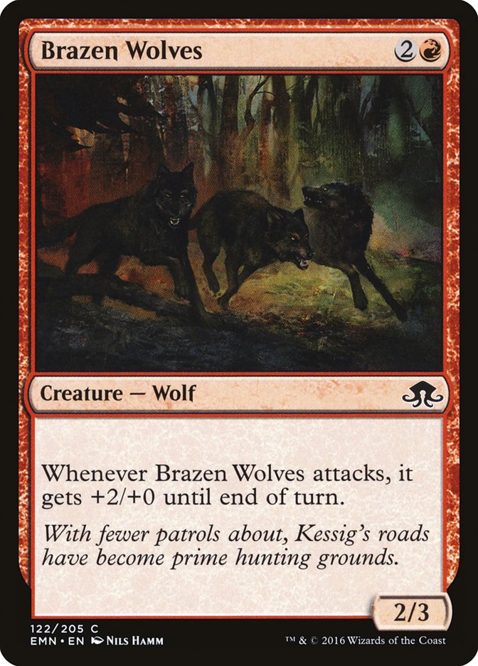 Brazen Wolves [Eldritch Moon] MTG Single Magic: The Gathering    | Red Claw Gaming